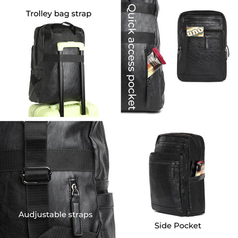 The Nomad's Echo Backpack - Coal Black