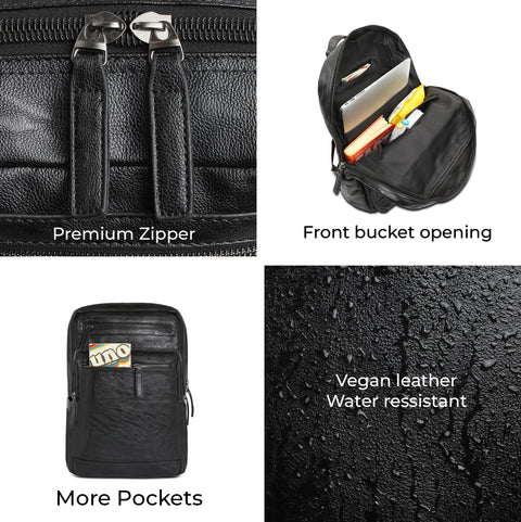 The Nomad's Echo Backpack - Coal Black