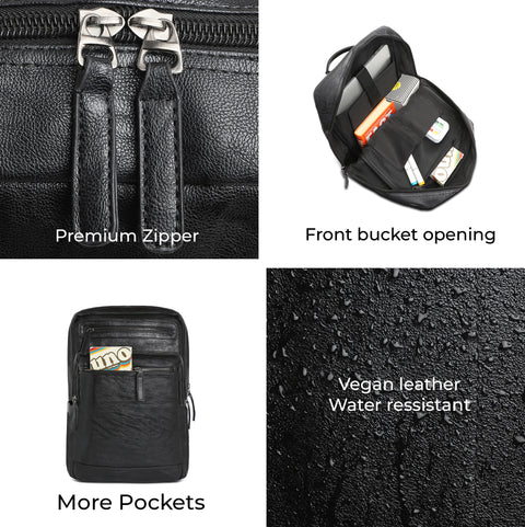 The Pioneer Backpack - Onyx Black