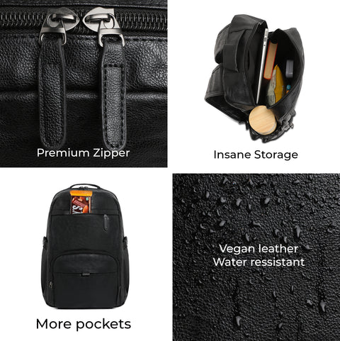 The Adventure Backpack - Midnight Black