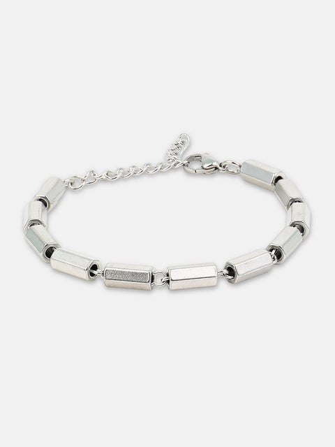 The Vessel Link Bracelet - Metallic Silver
