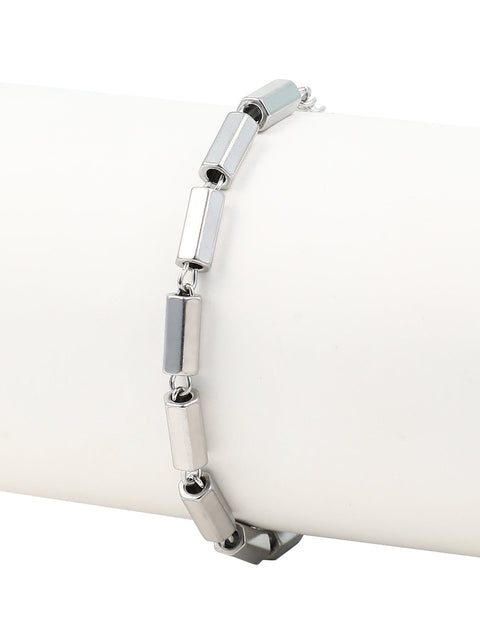 The Vessel Link Bracelet - Metallic Silver