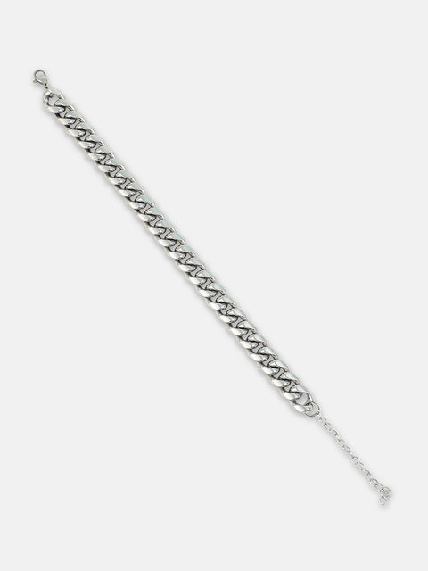 The Small-Chain Link Bracelet - Metallic Silver