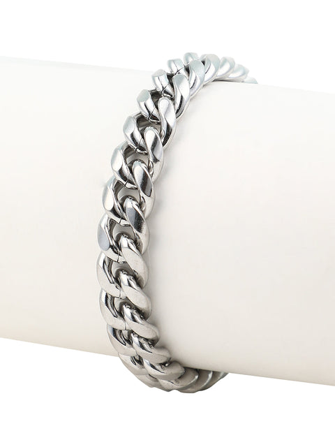 The Small-Chain Link Bracelet - Metallic Silver