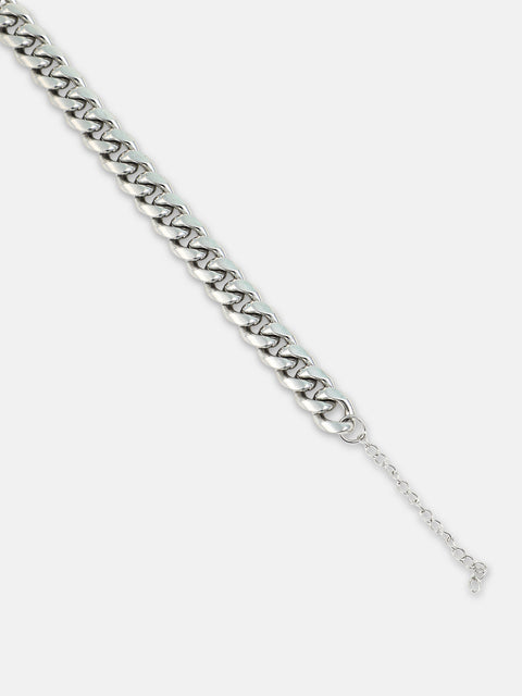 The Small-Chain Link Bracelet - Metallic Silver