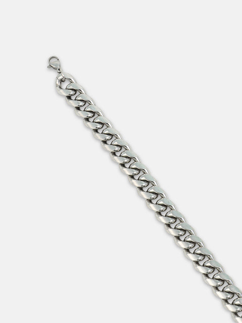The Small-Chain Link Bracelet - Metallic Silver
