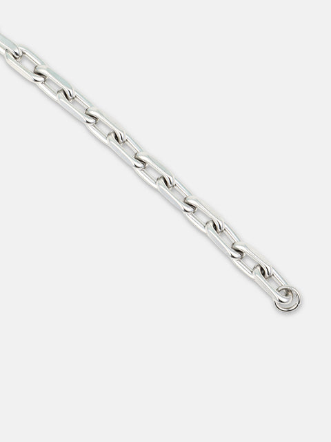 The Flatten Link Bracelet - Metallic Silver