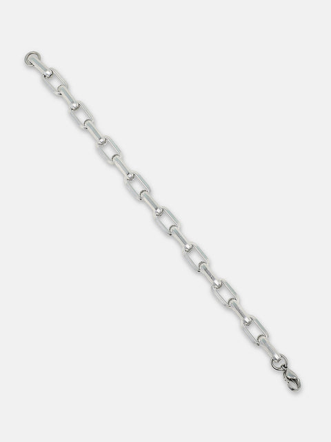 The Industrial Link Bracelet - Metallic Silver