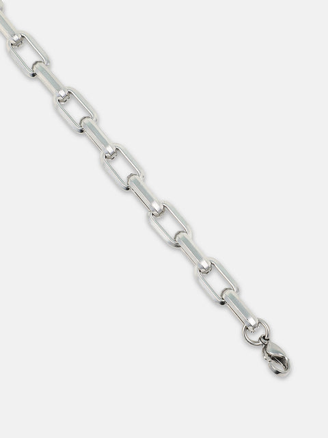 The Industrial Link Bracelet - Metallic Silver