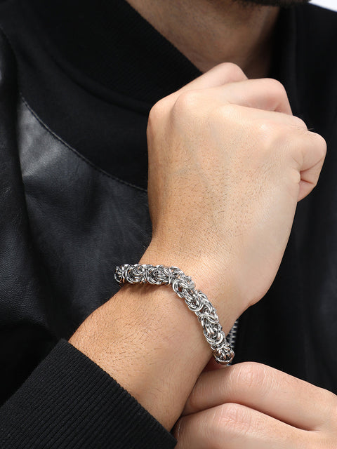 The Chaos Link Bracelet - Metallic Silver