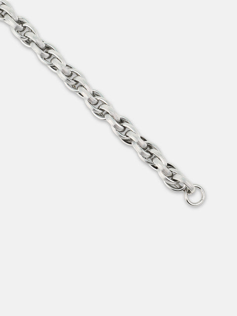The Intertwine Link Bracelet - Metallic Silver