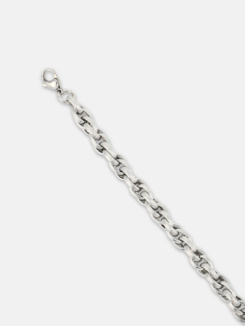 The Intertwine Link Bracelet - Metallic Silver