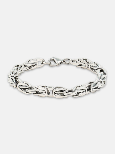 The Mechanical Link Bracelet - Metallic Silver