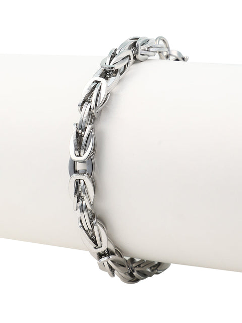The Mechanical Link Bracelet - Metallic Silver