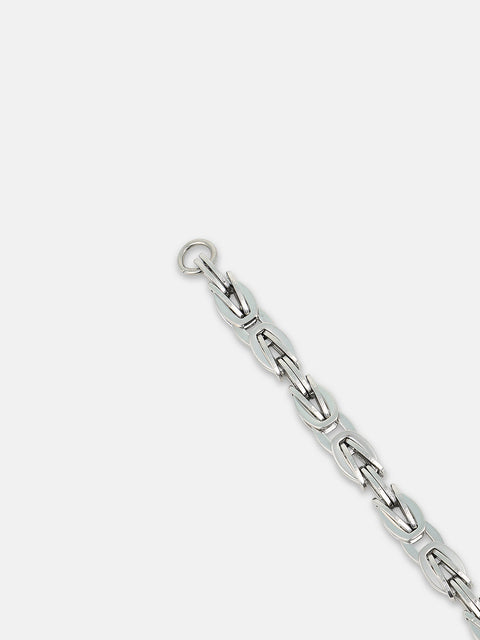 The Mechanical Link Bracelet - Metallic Silver