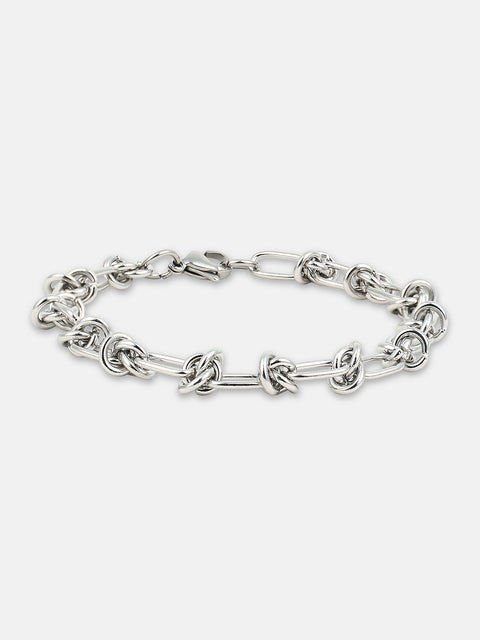The Minimal Link Bracelet - Metallic Silver