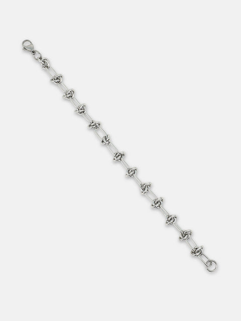 The Minimal Link Bracelet - Metallic Silver