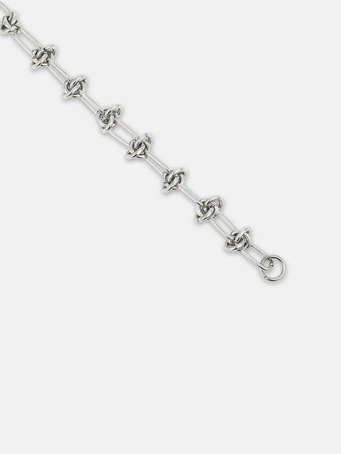 The Minimal Link Bracelet - Metallic Silver
