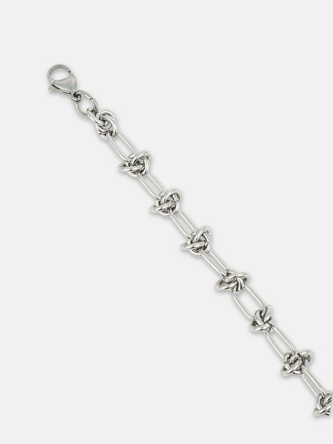 The Minimal Link Bracelet - Metallic Silver