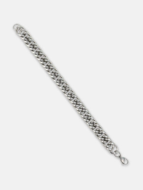 The Maxi-Chain Link Bracelet - Metallic Silver