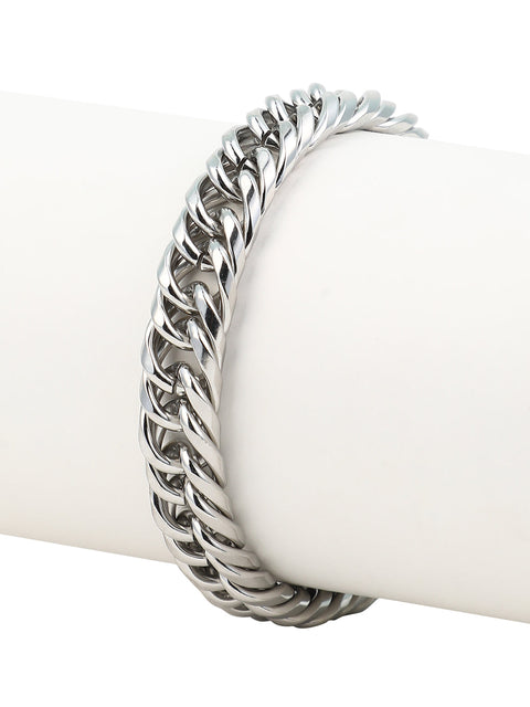 The Maxi-Chain Link Bracelet - Metallic Silver