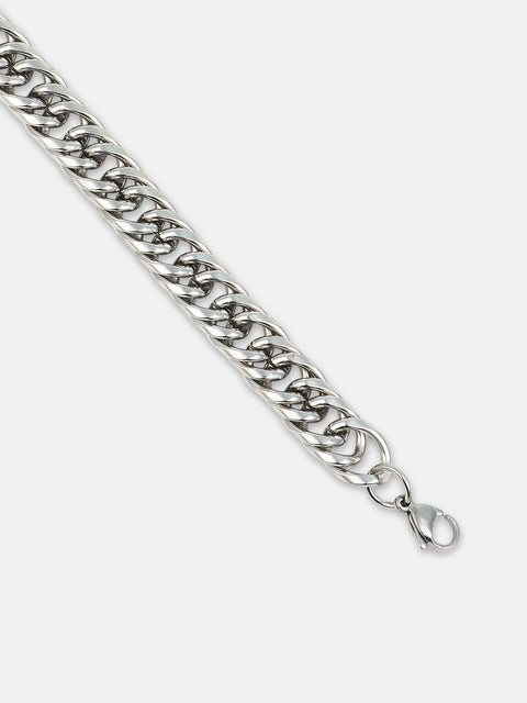 The Maxi-Chain Link Bracelet - Metallic Silver
