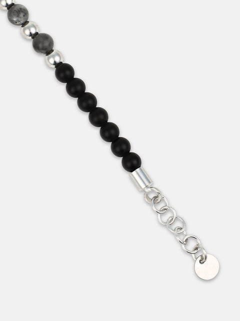 The Pantha Beaded Bracelet - Onyx Black