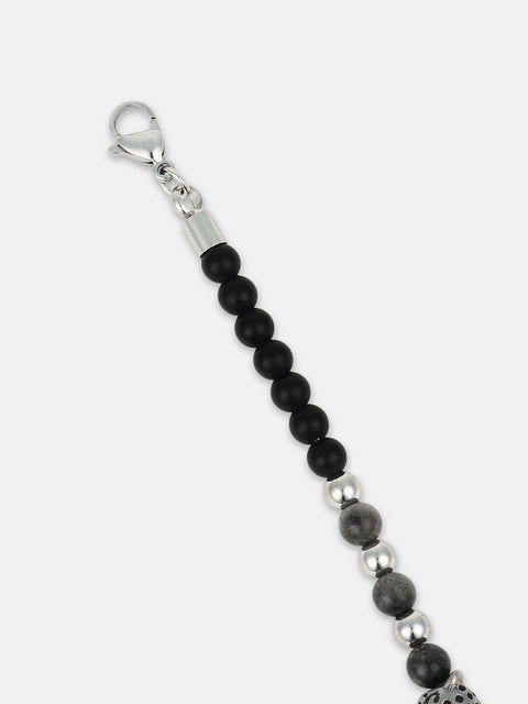 The Pantha Beaded Bracelet - Onyx Black
