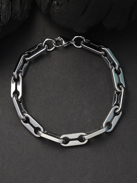 The Trekka Link Bracelet - Metallic Silver