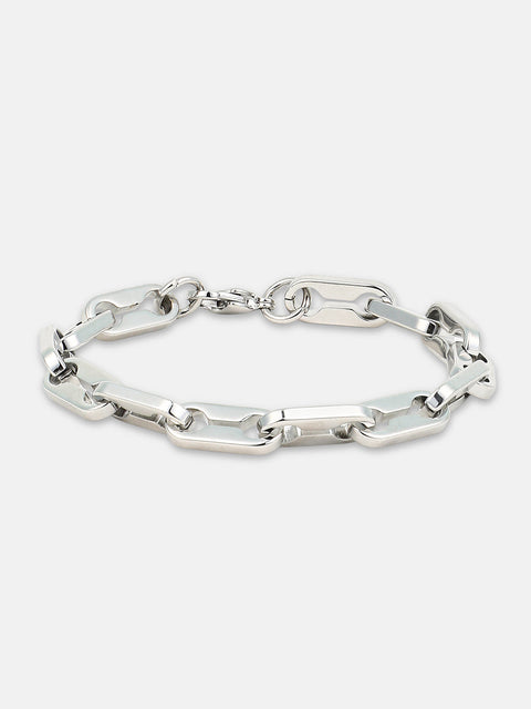 The Trekka Link Bracelet - Metallic Silver