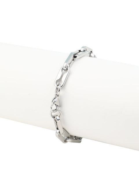 The Trekka Link Bracelet - Metallic Silver