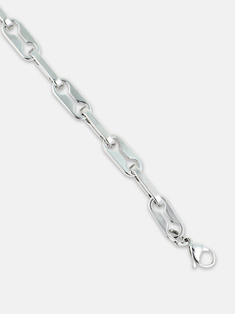 The Trekka Link Bracelet - Metallic Silver