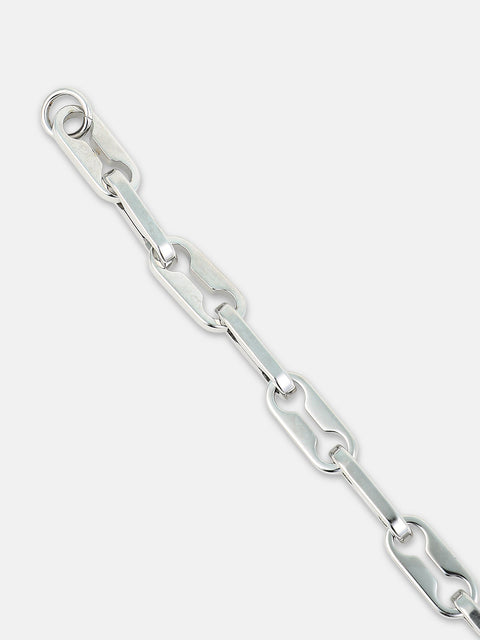 The Trekka Link Bracelet - Metallic Silver