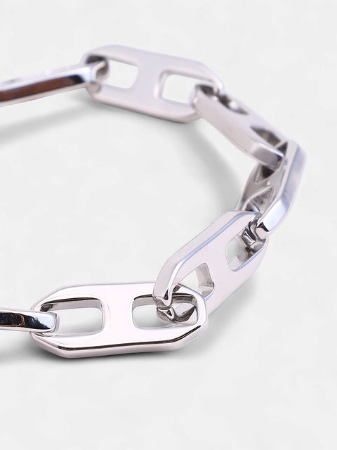 The Gear Chain Bracelet - Metallic Silver