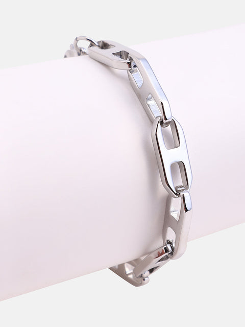 The Gear Chain Bracelet - Metallic Silver