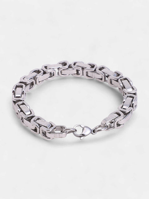 The Machina Chain Bracelet - Metallic Silver