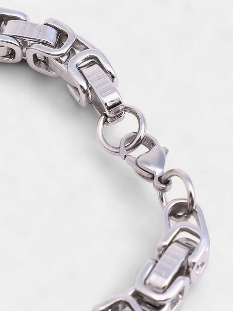 The Machina Chain Bracelet - Metallic Silver