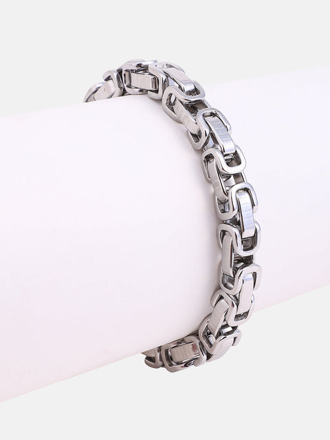 The Machina Chain Bracelet - Metallic Silver
