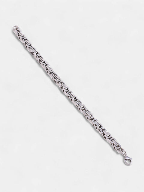 The Mechline Chain Bracelet - Metallic Silver