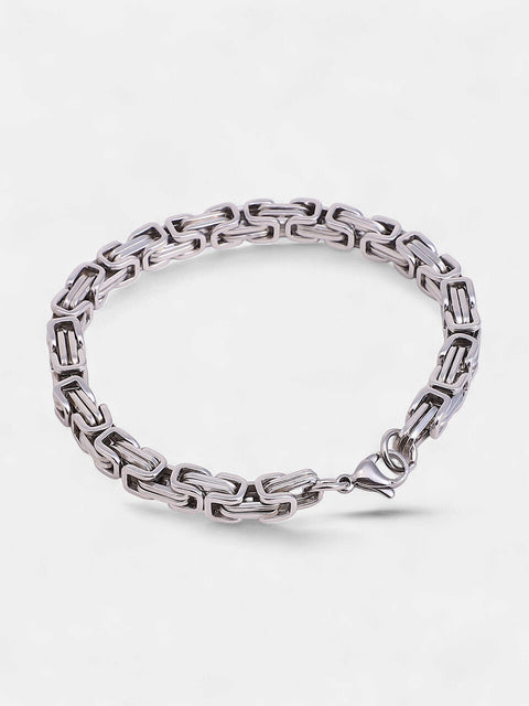 The Mechline Chain Bracelet - Metallic Silver