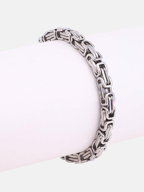 The Mechline Chain Bracelet - Metallic Silver