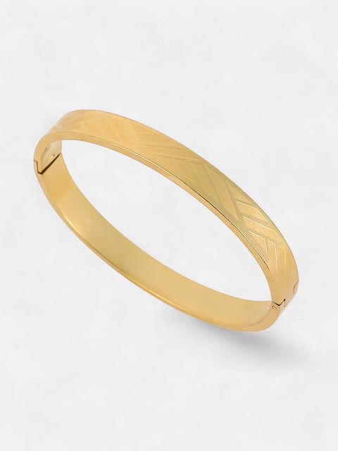 The Heringbone Bangle Bracelet