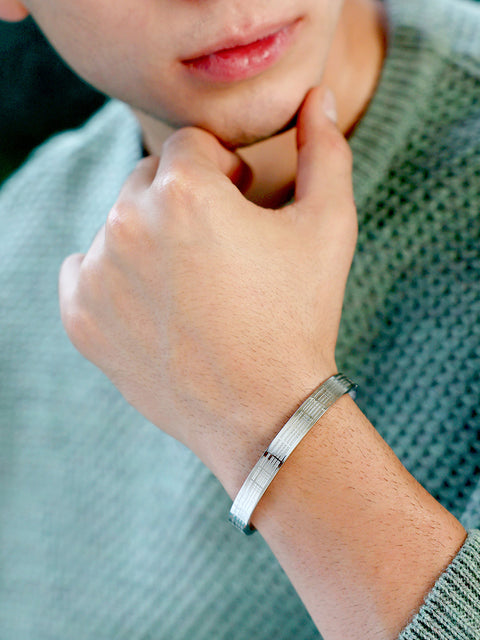 The Morse Bangle Bracelet