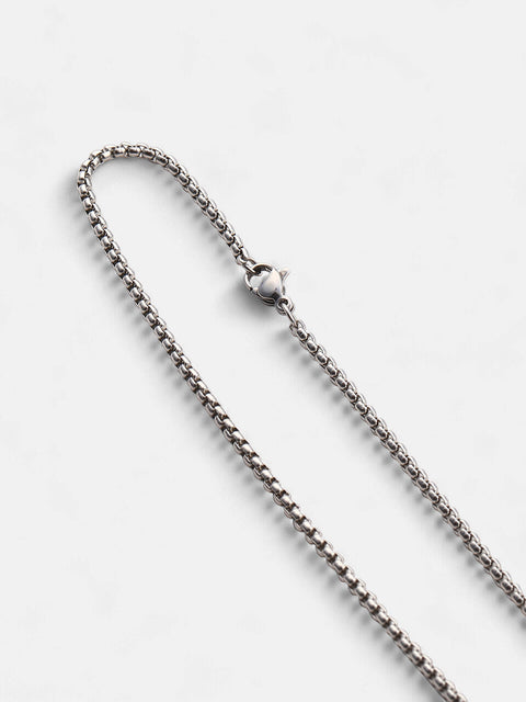The Croc-Plate Pendant Necklace