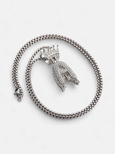 The Drip Alphabet A Pendant Necklace