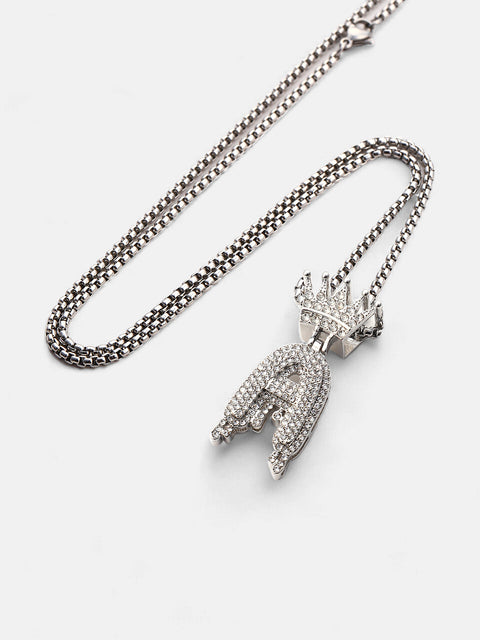 The Drip Alphabet A Pendant Necklace