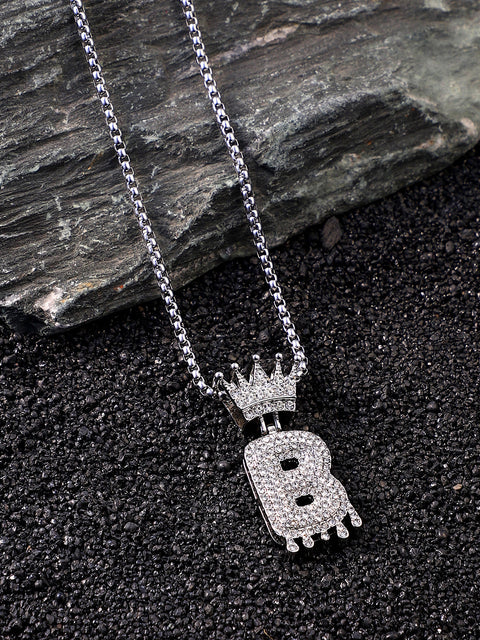 The Drip Alphabet B Pendant Necklace