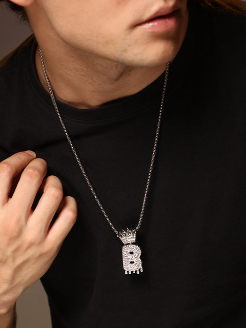 The Drip Alphabet B Pendant Necklace