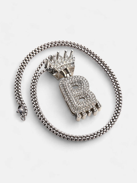 The Drip Alphabet B Pendant Necklace