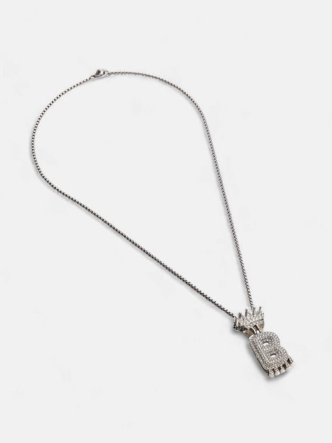 The Drip Alphabet B Pendant Necklace